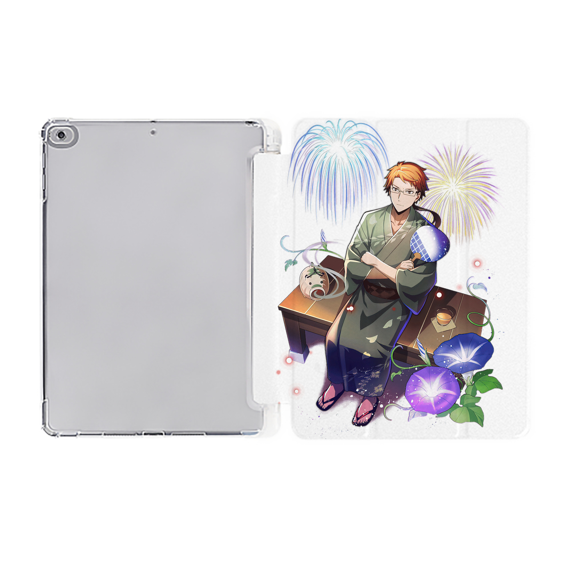 （画像用） 文豪ストレイドッグス Bungo Stray Dogs IPad ケース ペン収納付き 三つ折りスタンド PUレザー×シリコン 対応機種9.5/10.5/10.9インチ